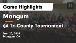 Mangum  vs @ Tri-County Tournament Game Highlights - Jan. 20, 2018