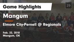 Mangum  vs Elmore City-Pernell @ Regionals Game Highlights - Feb. 22, 2018