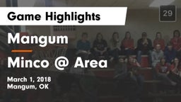 Mangum  vs Minco  @ Area Game Highlights - March 1, 2018
