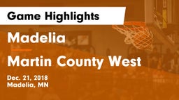 Madelia  vs Martin County West  Game Highlights - Dec. 21, 2018
