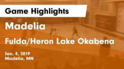 Madelia  vs Fulda/Heron Lake Okabena Game Highlights - Jan. 4, 2019