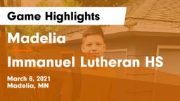 Madelia  vs Immanuel Lutheran HS Game Highlights - March 8, 2021