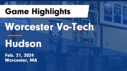 Worcester Vo-Tech  vs Hudson  Game Highlights - Feb. 21, 2024