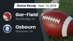 Recap: Gar-Field  vs. Osbourn  2018