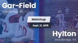 Matchup: Gar-Field High vs. Hylton  2018