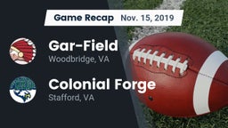 Recap: Gar-Field  vs. Colonial Forge  2019