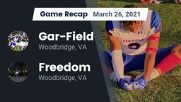 Recap: Gar-Field  vs. Freedom  2021