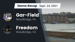 Recap: Gar-Field  vs. Freedom  2021
