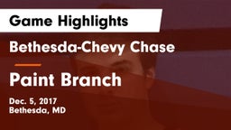 Bethesda-Chevy Chase  vs Paint Branch  Game Highlights - Dec. 5, 2017