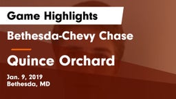 Bethesda-Chevy Chase  vs Quince Orchard  Game Highlights - Jan. 9, 2019
