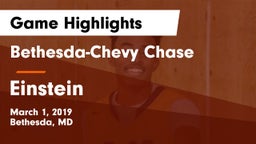 Bethesda-Chevy Chase  vs Einstein  Game Highlights - March 1, 2019