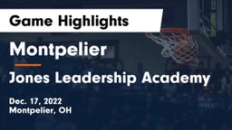 Montpelier  vs Jones Leadership Academy  Game Highlights - Dec. 17, 2022