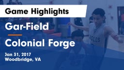 Gar-Field  vs Colonial Forge  Game Highlights - Jan 31, 2017