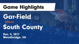 Gar-Field  vs South County  Game Highlights - Dec. 5, 2017