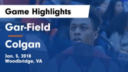 Gar-Field  vs Colgan  Game Highlights - Jan. 5, 2018