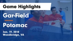 Gar-Field  vs Potomac  Game Highlights - Jan. 19, 2018