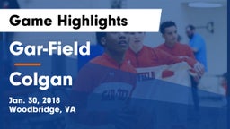 Gar-Field  vs Colgan  Game Highlights - Jan. 30, 2018