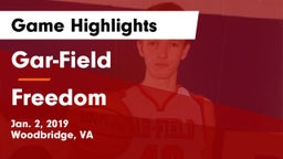 Gar-Field  vs Freedom  Game Highlights - Jan. 2, 2019