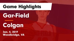 Gar-Field  vs Colgan Game Highlights - Jan. 4, 2019