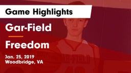 Gar-Field  vs Freedom  Game Highlights - Jan. 25, 2019