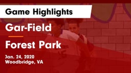 Gar-Field  vs Forest Park  Game Highlights - Jan. 24, 2020