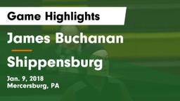 James Buchanan  vs Shippensburg  Game Highlights - Jan. 9, 2018