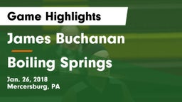 James Buchanan  vs Boiling Springs  Game Highlights - Jan. 26, 2018