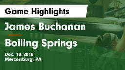 James Buchanan  vs Boiling Springs  Game Highlights - Dec. 18, 2018