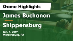 James Buchanan  vs Shippensburg  Game Highlights - Jan. 4, 2019