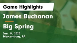 James Buchanan  vs Big Spring  Game Highlights - Jan. 14, 2020