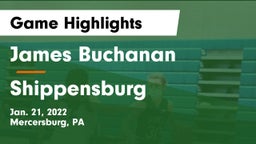 James Buchanan  vs Shippensburg  Game Highlights - Jan. 21, 2022