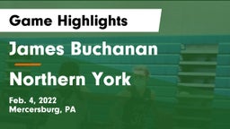 James Buchanan  vs Northern York  Game Highlights - Feb. 4, 2022