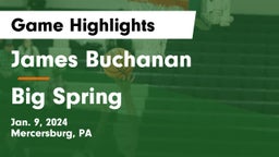 James Buchanan  vs Big Spring  Game Highlights - Jan. 9, 2024
