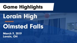 Lorain High vs Olmsted Falls  Game Highlights - March 9, 2019