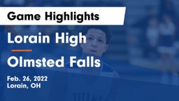 Lorain High vs Olmsted Falls  Game Highlights - Feb. 26, 2022