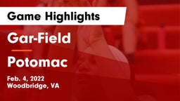 Gar-Field  vs Potomac  Game Highlights - Feb. 4, 2022