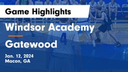 Windsor Academy  vs Gatewood  Game Highlights - Jan. 12, 2024