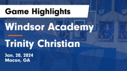 Windsor Academy  vs Trinity Christian  Game Highlights - Jan. 20, 2024