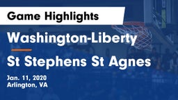 Washington-Liberty  vs St Stephens St Agnes Game Highlights - Jan. 11, 2020