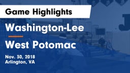 Washington-Lee  vs West Potomac  Game Highlights - Nov. 30, 2018