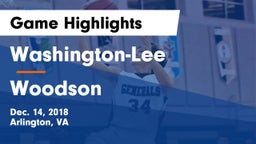 Washington-Lee  vs Woodson  Game Highlights - Dec. 14, 2018
