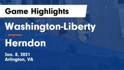 Washington-Liberty  vs Herndon  Game Highlights - Jan. 8, 2021