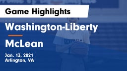 Washington-Liberty  vs McLean  Game Highlights - Jan. 13, 2021