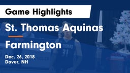 St. Thomas Aquinas  vs Farmington Game Highlights - Dec. 26, 2018