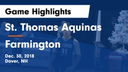St. Thomas Aquinas  vs Farmington  Game Highlights - Dec. 30, 2018