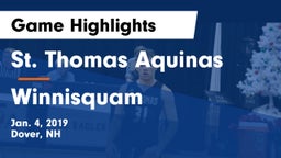 St. Thomas Aquinas  vs Winnisquam  Game Highlights - Jan. 4, 2019