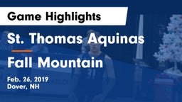 St. Thomas Aquinas  vs Fall Mountain Game Highlights - Feb. 26, 2019