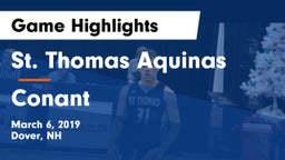 St. Thomas Aquinas  vs Conant Game Highlights - March 6, 2019