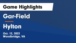 Gar-Field  vs Hylton  Game Highlights - Oct. 12, 2022