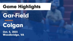 Gar-Field  vs Colgan  Game Highlights - Oct. 5, 2023